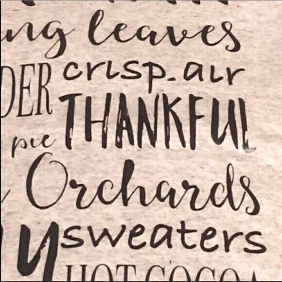 Womens Autumn Fall Family Traditions Racerback Tank Top Size Small Gray NEW Gift - Picture 4 of 4